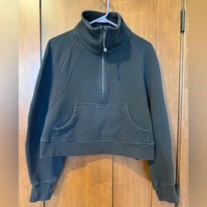 LULULEMON Scuba Half-Zip Hoodie+Black+XS/S.